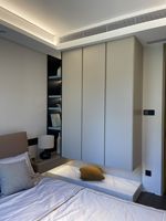 Armoire de chambre/salon modulaire moderne sur mesure avec 2 tiroirs, éclairage LED, grande capacité, bois écologique et durable