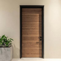 Portes en bois massif de qualité supérieure, portes intérieures en bois design pour projets d'appartements et de villas de luxe