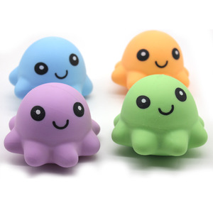 Jinca TPR Soft Glue Octopus <b>Squeeze</b> Toy Cute Elastic Vent <b>Ball</b> Pinch Toy for Kids Filled Flour Toys - Product Image 1