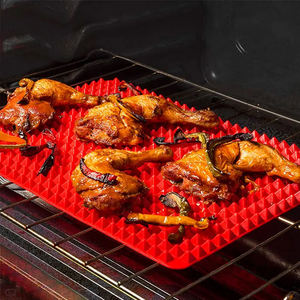 Haute qualité maison cuisine antiadhésif <span class=keywords><strong>Silicone</strong></span> pyramide <span class=keywords><strong>barbecue</strong></span> four rôti tapis <span class=keywords><strong>feuille</strong></span> pour cuisson plats et casseroles pour plateau de cuisson - Product Image 4