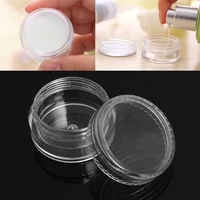 Mini pots cosmétiques transparents vides en plastique 2G/3G/5G/10G/15G/20G contenant de maquillage flacons de lotion boîte de crème pour le visage pots d'échantillons soins de la peau