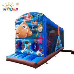 Parcours d'obstacles gonflables en PVC de qualité commerciale Winsun, château gonflable ignifuge, sans plomb, imperméable, taille personnalisée, installation facile - Product Image 1