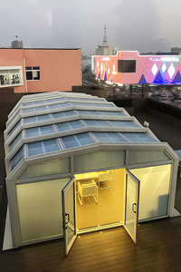 Tutti i-Season Design moderno <span class=keywords><strong>in</strong></span> alluminio isolante veranda prefabbricata <span class=keywords><strong>in</strong></span> <span class=keywords><strong>policarbonato</strong></span> serra serra serra tetto piatto <span class=keywords><strong>per</strong></span> il cortile <span class=keywords><strong>per</strong></span> - Product Image 4