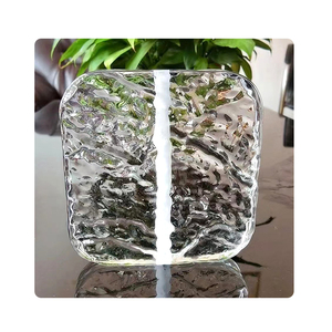 Gạch thủy tinh vuông treo mảnh pha lê rõ ràng màu xanh lá cây màu đá kết cấu rắn nóng chảy treo gạch thủy tinh khối nhà cung cấp - Product Image 4