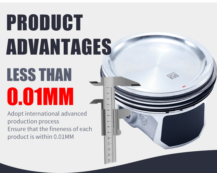 1Set EA111エンジンピストンとリングセットSTD 76.5mm E03C107065 1.6L