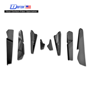 8 piezas de difusores traseros de fibra de carbono R35 GTR para Nissan R35 GTR 2012-2016 - Product Image 1