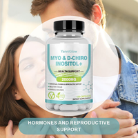 YanniGlow OEM/ODM Capsules d'Inositol MYO & D-Chiro à base de plantes pour l'équilibre hormonal et le soutien ovarien et reproductif pour femmes adultes