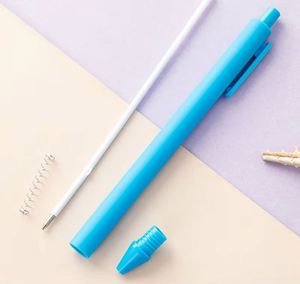 Bolígrafos Retráctiles de Plástico con Logotipo Personalizado, Punta de 1.0 mm, Venta al Por Mayor, con Clic de Goma Suave, Múltiples Colores, para Escritura - Product Image 3