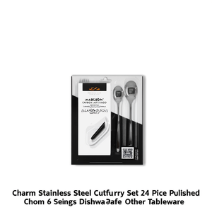 Juego de cubiertos de mesa 24 piezas Inox CHARME Cromo brillante COF24CR 10 - Product Image 2
