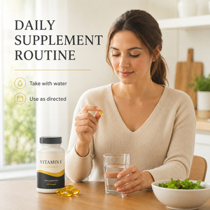 Vitamine E Naturelle Pure en Gros 400 UI Extrait Supplémentaire Tocotriénols 300 mg Antioxydant Adulte Gélules Souples 60 Unités Support ODM/OEM - Product Image 2