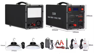 Generador Solar Portátil de 500W para Uso Doméstico, Estación de Energía Solar de 220V, Generador de Energía Solar Portátil - Product Image 2