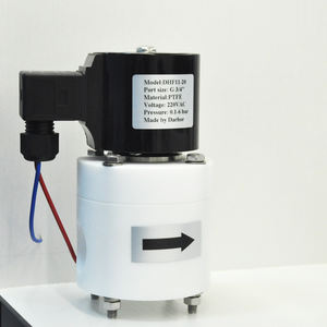 DHF11-5 1/4 İnç Düşük Fiyatlı Korozyona Dayanıklı Asitler Alkali Kimyasallara Dayanıklı PTFE Solenoid Valf 12V LED Işık Göstergesi - Product Image 4