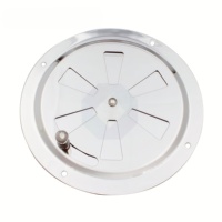 Nouvelle aération ronde à persiennes de 5 pouces avec bouton latéral réglable en acier inoxydable 316 poli miroir pour bateau et yacht
