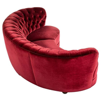 Nouveaux modèles de meubles commerciaux, canapé de club de nuit, sièges personnalisables, couleurs personnalisées, restaurant, canapé moderne demi-rond