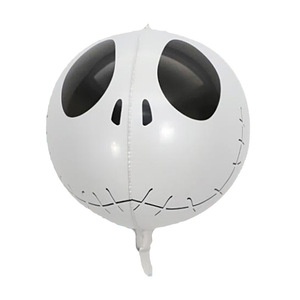 Palmy nouveauté Halloween fête décoration 4D feuille ballon 22 "Halloween crâne citrouille tête globe oculaire flottant <span class=keywords><strong>vide</strong></span> feuille boule - Product Image 4