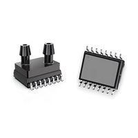 Capteur de pression WF200D0.05BG 0.05PSI (0.05kPa) différentiel mâle -0.12'(3mm) Tube, double module 16 b 16-SoIC, double ports supérieurs