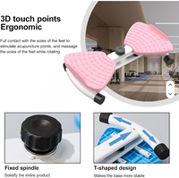 Máquina de ejercicios giratoria con almohadilla de PP antideslizante y cuerda de tracción para entrenamiento, equipo de fitness para mujeres y hombres
