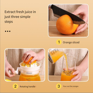 Spremiagrumi Manuale Portatile con Contenitore Multifunzionale, Utensile per Succhi di Frutta per Colazione Salutare e <span class=keywords><strong>Palestra</strong></span> - Product Image 6