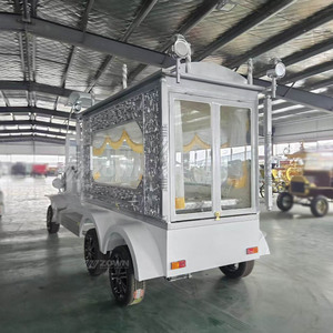 Chariot funéraire électrique à batterie, 6 roues, couleur argent, qualité supérieure à prix abordable - Offre spéciale - Product Image 4