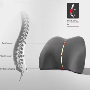 Coussin lombaire ergonomique en mousse à mémoire de forme, soutien dorsal pour <span class=keywords><strong>chaise</strong></span> de bureau, siège de voiture, soulagement de la douleur et correction de la posture - Product Image 3