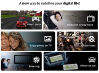 Anycast M9 Plus Dongle Penerima Layar Nirkabel Wifi HDMI RK3036 Dual Core 1080P HD TV Stick Adaptor HDMI