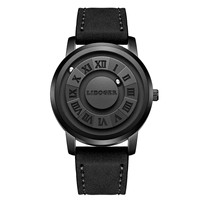 Montre à quartz noire pour homme, créative, de luxe, cadeau pour amis