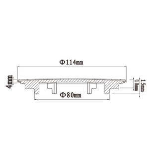 WaiiHO 009 - Cubierta de Desagüe para Lavabo de Baño, Diseño Moderno y Elegante, Acero Inoxidable Cromado y Plástico, Rectangular, Fácil de Instalar - Product Image 4