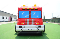 Factory Direct Commercial Aufblasbares Sprung haus Feuerwehr auto Hüpf bus zur Unterhaltung