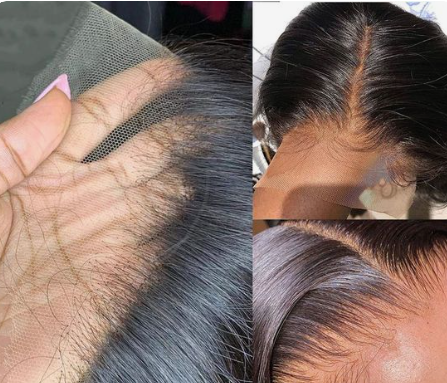 Transparent13x4 Perruque frontale complète