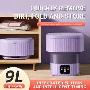 Lavadora Portátil Mini, Automática, Eléctrica, Plegable, con Secadora por Centrifugado, para Ropa Interior y Calcetines - Product Image 3