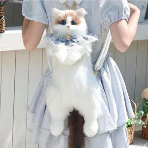 กระเป๋าเป้สะพายหลังแมวเหมือนจริงกระเป๋าของเล่นตุ๊กตา<span class=keywords><strong>3D</strong></span> - Product Image 3