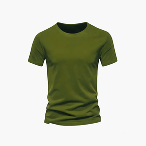 ผู้ผลิตเสื้อยืด OEM ODM แบบกำหนดเอง เสื้อผ้ากีฬาผ้าฝ้ายพรีเมียม เสื้อออกกำลังกาย คอกลม เสื้อยืดพิมพ์ลายเรียบๆ ผู้จัดจำหน่ายเสื้อผ้ากีฬา - Product Image 5