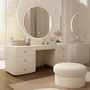 Modern LED Dresser <strong>Lighted</strong> Mirror Makeup <strong>Tables</strong> Makeup <strong>Vanity</strong> Dressing <strong>Table</strong> with Mirror Bedroom Hotel - Product Image 5