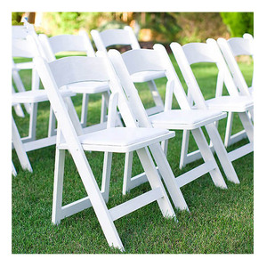 <span class=keywords><strong>Chaise</strong></span> <span class=keywords><strong>Napoléon</strong></span> blanche moderne bon marché Chaises pliantes de mariage en bois pour les fêtes - Product Image 5