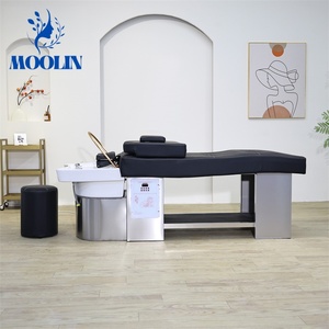 MOOLIN Lettino Multifunzionale per Shampoo Thai, Lavaggio Capelli, Massaggio e Terapia Spa con Circolazione d'Acqua - Product Image 1