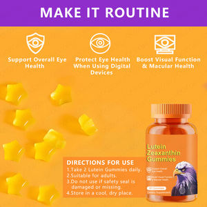 بيع بالجملة لوتين وزياكسانثين من الشركة الأصلية مع 20 ملغ لوتين وتوت لعافية العين اليومية - Product Image 4