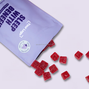 Nhãn hiệu riêng 20 nhai mâm xôi hương vị mỗi Gummy Chứa L-theanine 25mg hoa cúc 10mg ngủ trước khi đi ngủ gummies bổ sung - Product Image 4