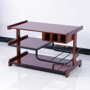 Multi Layer <b>Storage</b> <b>Cart</b> 3 Floors Floor Standing Kitchen Food Serving Rack Rectangle Shape Standing Type - Product Image 1