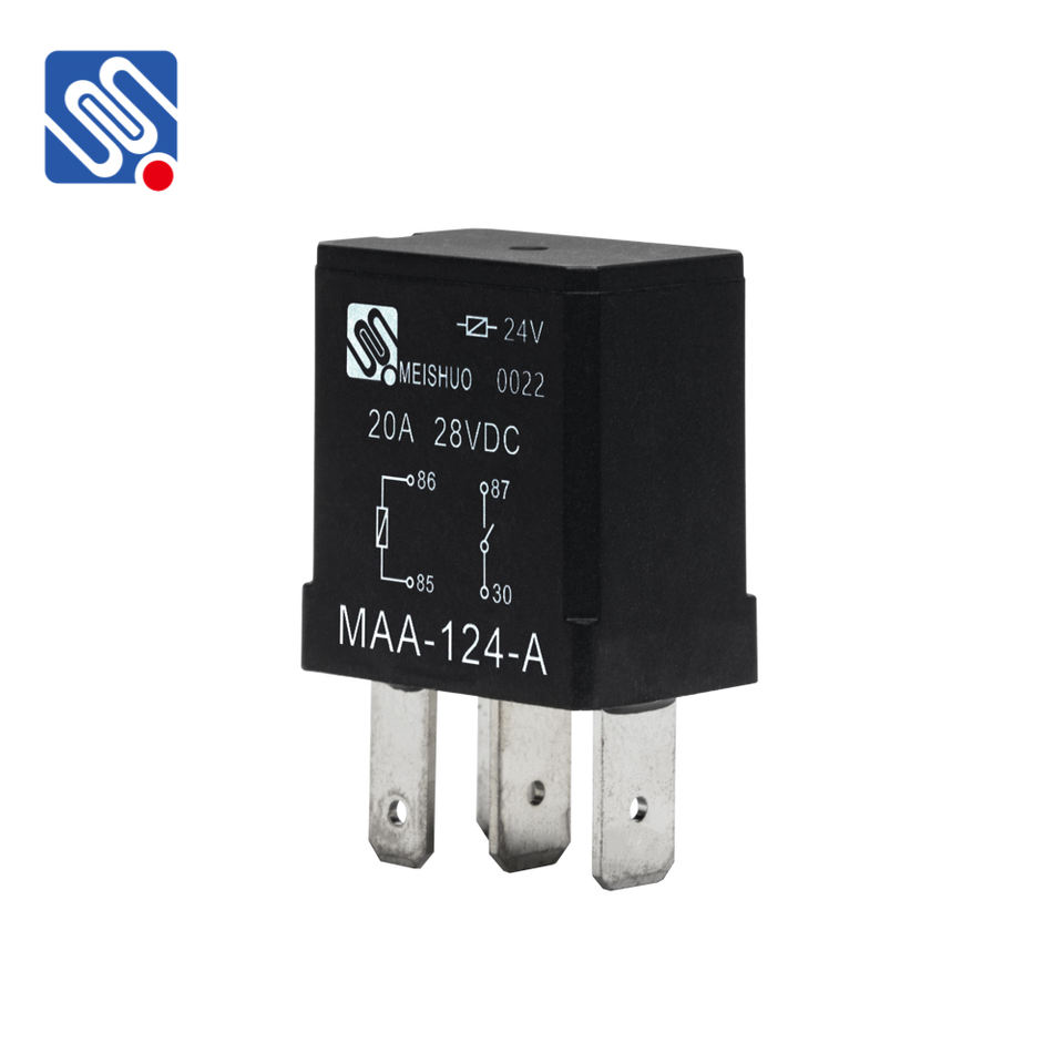 Meishuo MAA Violet Car Relay New DC12V/24V 35A 4PIN/5pin for Modified Vehicles