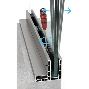 Profil en aluminium en forme de L Garde-corps à base en L Garde-corps en verre sans cadre Système de balustrade à profilé en <span class=keywords><strong>U</strong></span> Garde-corps en verre en L - Product Image 2