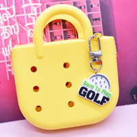 Porte-clés en PVC Série Dessin Animé Balle de Golf Modèle 25076 - Couleur et Logo Personnalisables - Cadeau Best-Seller pour Pendentif de Sac