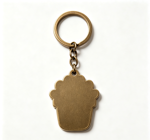 Llavero de Metal Personalizado con Diseño de Suculenta, Llavero Esmaltado con Imitación Antigua para Regalo Promocional - Product Image 4