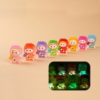 Nouveau design, moule en résine pour poupée rose lumineuse colorée, porte-clés, ornement de bureau transparent 3D, breloques personnalisées en résine pour poupée fleur