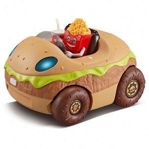 Nouvel Arrivage : Ensemble de Jouets de Simulation de Restauration Rapide (Hot-dog, Hamburger, Pizza) avec Voiture à Chariot - Product Image 4