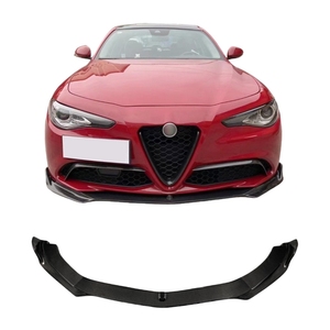 Labbro anteriore in fibra di carbonio per <span class=keywords><strong>Alfa</strong></span> <span class=keywords><strong>Romeo</strong></span> Giulia paraurti anteriore 2021 2016 minigonne laterali Spoiler diffusore - Product Image 1