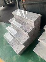 Carreaux de sol en marbre blanc et gris du Brésil, carreaux muraux en marbre gris clair Isabella du Brésil pour salle de bain et escaliers