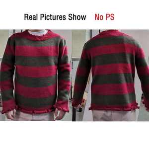 Pull de cosplay <span class=keywords><strong>Freddy</strong></span> Krueger à rayures rouges et vertes, sur mesure pour Halloween - Product Image 6