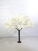 Arbre artificiel de cerisier en fleurs Sakura blanc et rouge sur mesure, branche de bougainvillier artificiel en gros de 1,80 m pour centre de table