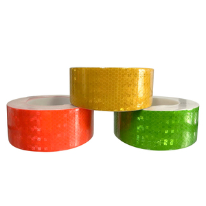Cinta reflectante adhesiva prismática de alta intensidad Visibilidad de microprisma para vehículos Rollo indesgarrable - Product Image 2
