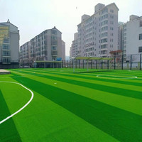 Meisen Grün-Roter Kunstrasen 20mm 25mm 30mm 35mm für Garten, Hof, Spielplatz, Outdoor, UV-beständig, Allwetter-Grünteppiche